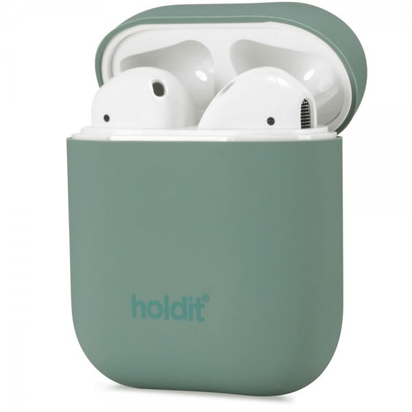 AirPods (1/2) Skal Silikon Nygård Moss Green