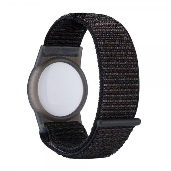 AirTag Armband Nylon Svart
