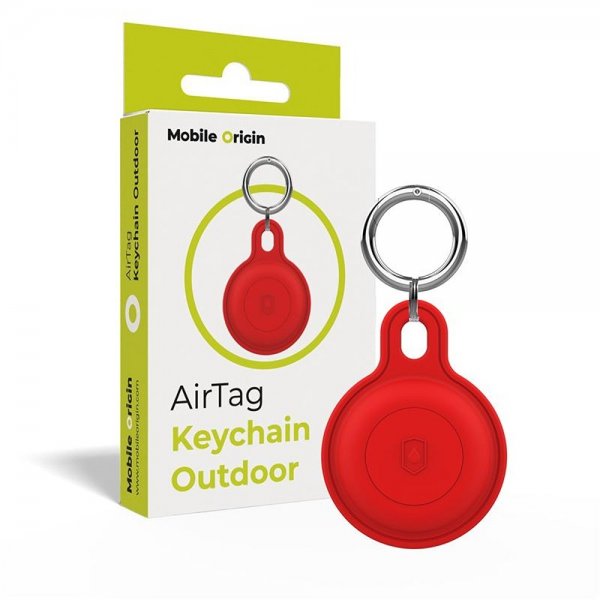 AirTag Hållare Keychain Outdoor Röd