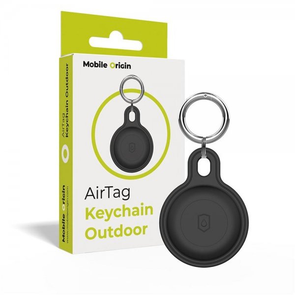 AirTag Hållare Keychain Outdoor Svart