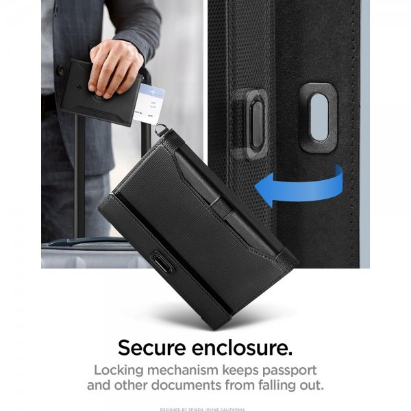 AirTag Passport Holder Svart