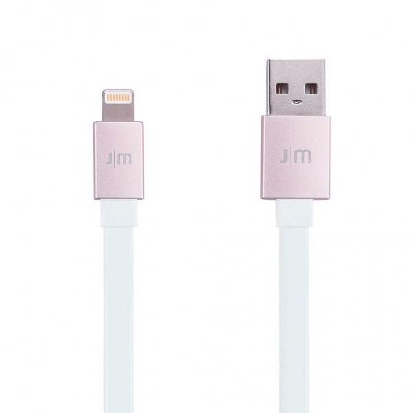 Kabel AluCable Flat USB-A/Lightning 1.2m Roseguld