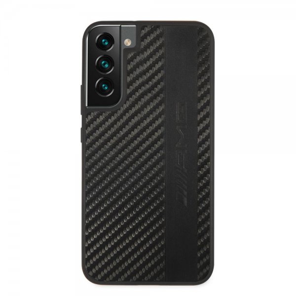 Samsung Galaxy S22 Plus Skal Leather Stripe Carbon Svart