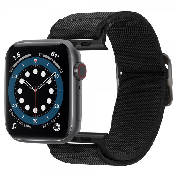 Apple Watch 42/44/45mm/Apple Watch Ultra Armband Lite Fit Svart