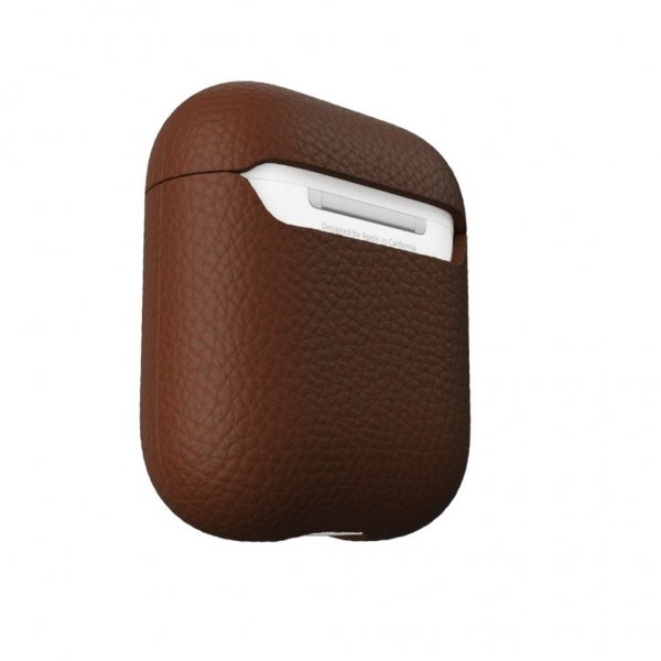 AirPods (1/2) Skal PodSkinz Äkta Läder Brun