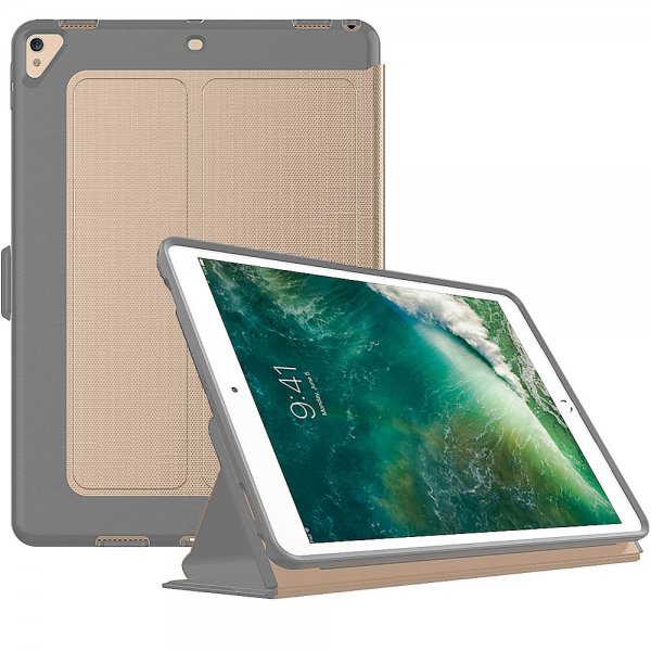 Apple iPad Air 2019 / iPad Pro 10.5 Slimmat Smart Fodral Stativ Grå Guld