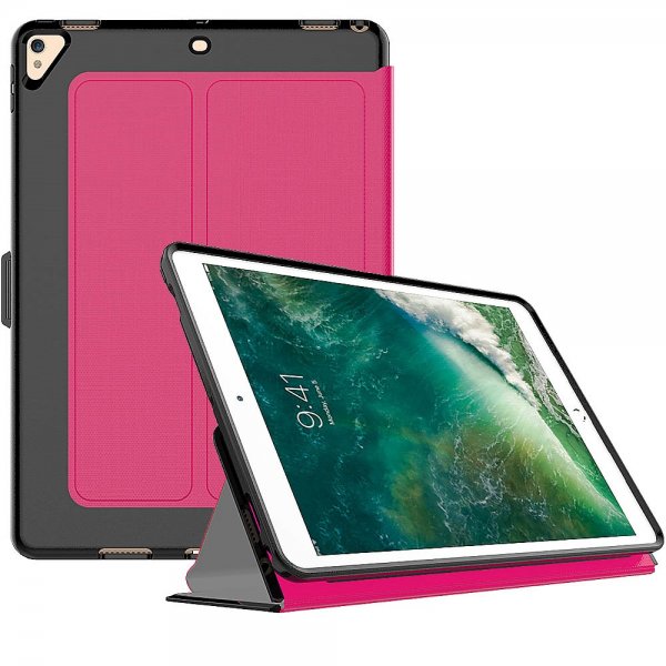 Apple iPad Air 2019 / iPad Pro 10.5 Slimmat Smart Fodral Stativ Svart Magenta