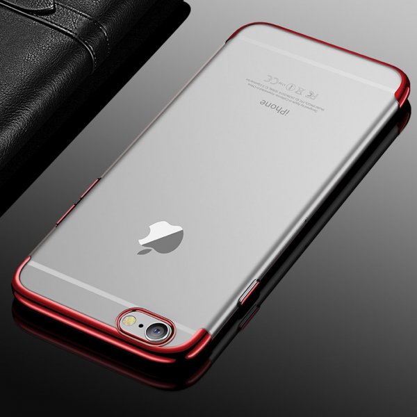 Apple iPhone 6/6s Skal Skal Pläterad TPU Röd