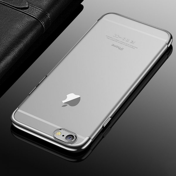Apple iPhone 6/6s Skal Skal Pläterad TPU Silver