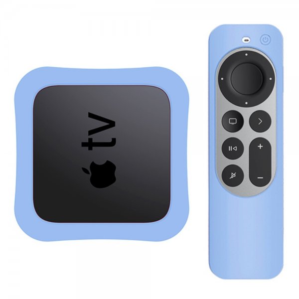 Apple TV 4K 2021/Apple TV Remote (gen 2) Skal Silikon Blå