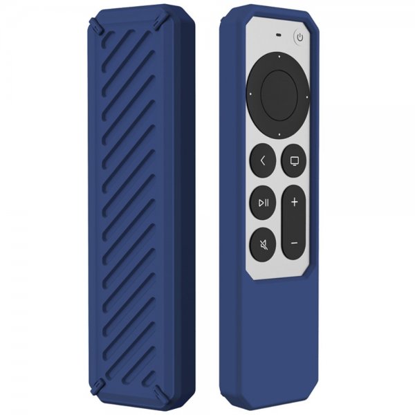 Apple TV Remote (gen 2) Skal Räfflad Blå