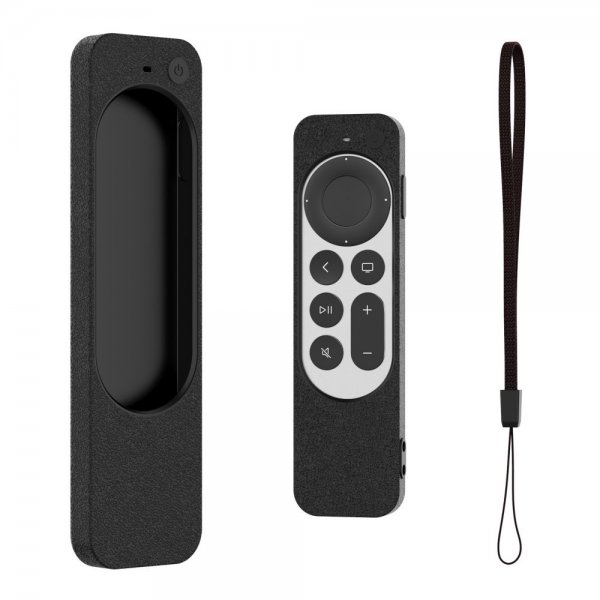 Apple TV Remote (gen 2) Skal Silikon Hand Strap Svart
