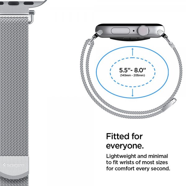 Apple Watch 38/40/41/42mm Armband WBM4 Silver