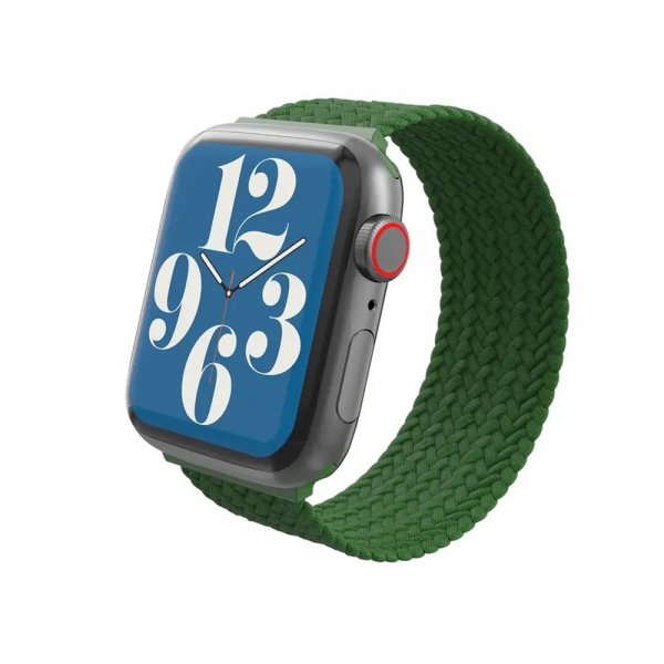 Apple Watch 38/40/41mm Armband Braided Watch Band Large Forest Green