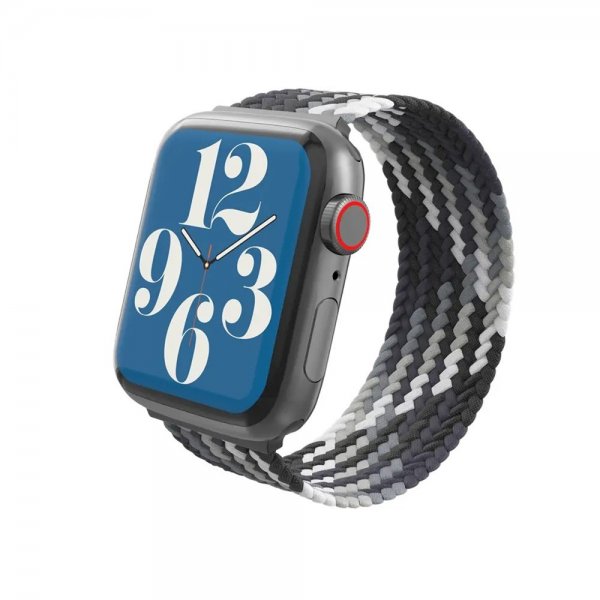 Apple Watch 38/40/41mm Armband Braided Watch Band Medium Storm