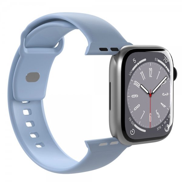 Apple Watch 38/40/41/42mm Armband ICON Silicone Band Powder Blue