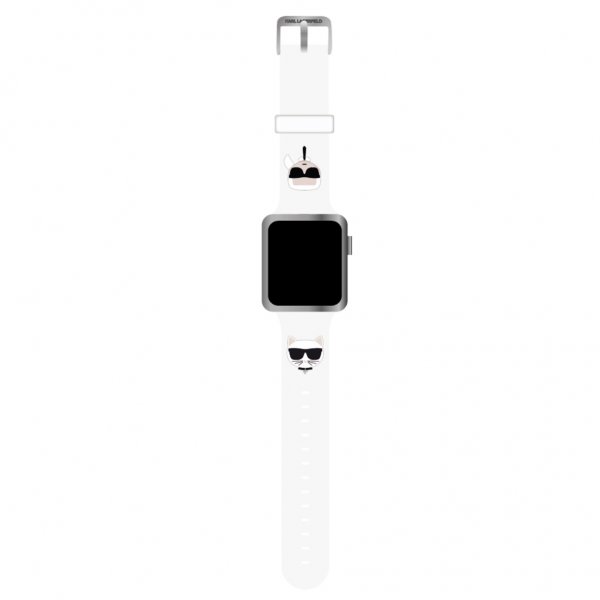 Apple Watch 38/40/41mm Armband Karl & Choupette Vit