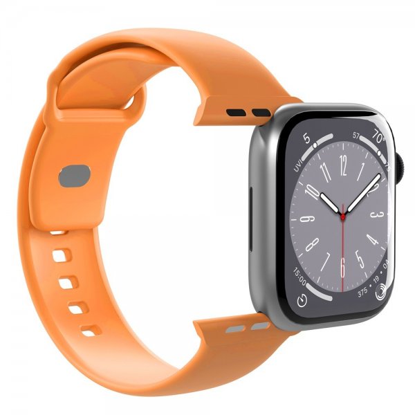 Apple Watch 44/45/46mm/Apple Watch Ultra Armband ICON Silicone Band Apricot