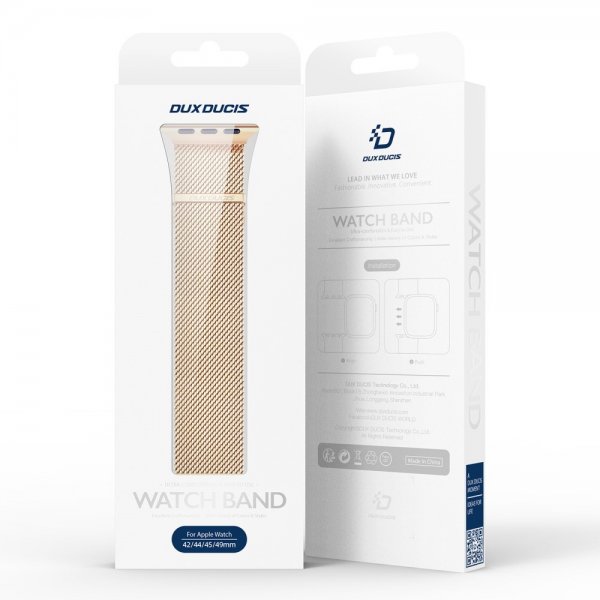 Apple Watch 44/45/46mm/Apple Watch Ultra Armband Milanese Pro Series Guld