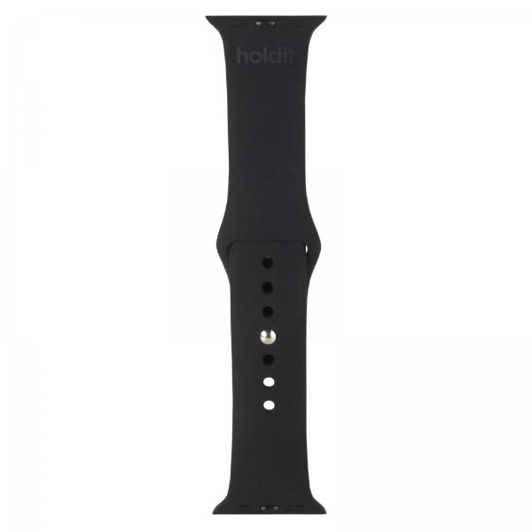 Apple Watch 42/44/45mm/Apple Watch Ultra Armband Silikon Svart