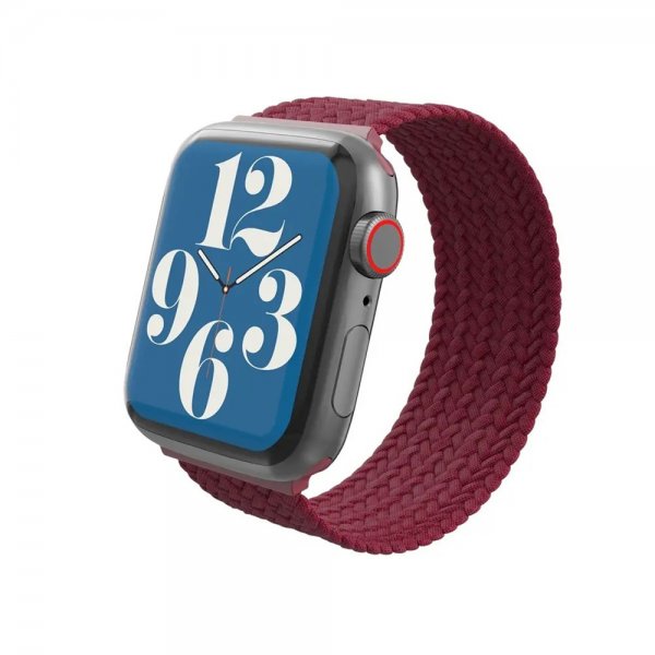 Apple Watch 42/44/45mm/Apple Watch Ultra Armband Braided Watch Band Large Wine