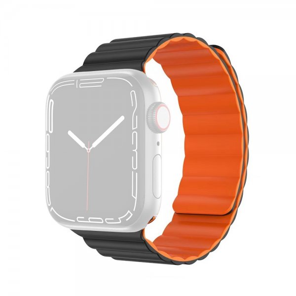 Apple Watch 42/44/45mm/Apple Watch Ultra Armbånd Molan Series Orange Sort