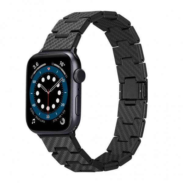 Apple Watch 42/44/45mm/Apple Watch Ultra Armband Carbon Fiber Watch Band Retro