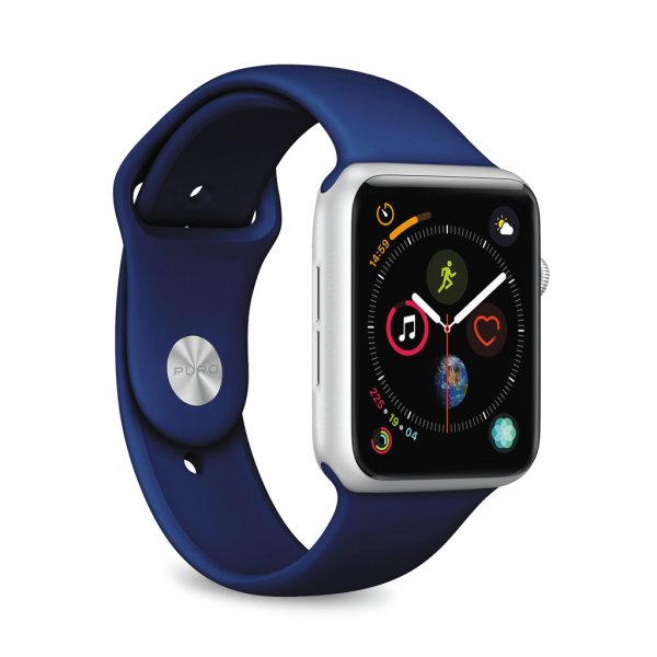 Apple Watch 42/44/45mm/Apple Watch Ultra Armband ICON Silicone Band Blå