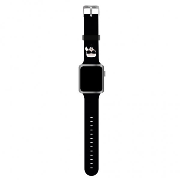 Apple Watch 42/44/45mm/Apple Watch Ultra Armband Iconic Karl Svart