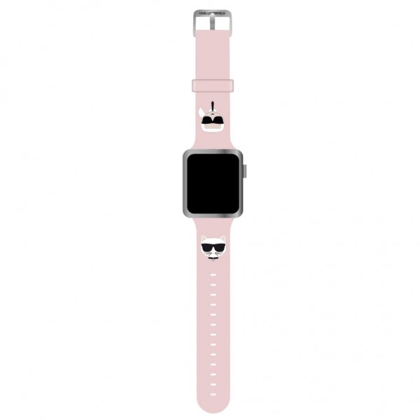 Apple Watch 42/44/45mm/Apple Watch Ultra Armband Karl & Choupette Rosa