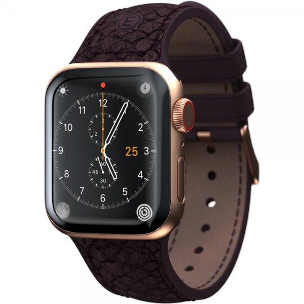 Apple Watch 42/44/45mm/Apple Watch Ultra Armband Salmon Series Aubergine
