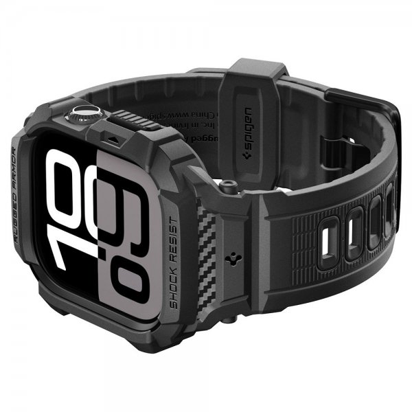 Apple Watch 42mm (Series 10/11) Armband Rugged Armor Pro 2 Matte Black