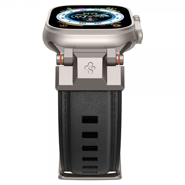 Apple Watch 44/45/46mm/Ultra 49mm Armband DuraPro Armor PU Svart