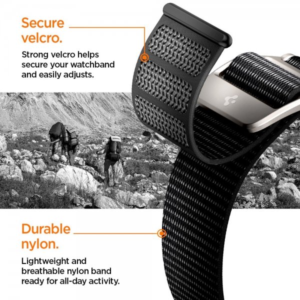 Apple Watch 44/45/46mm/Ultra 49mm Armband DuraPro Flex Svart