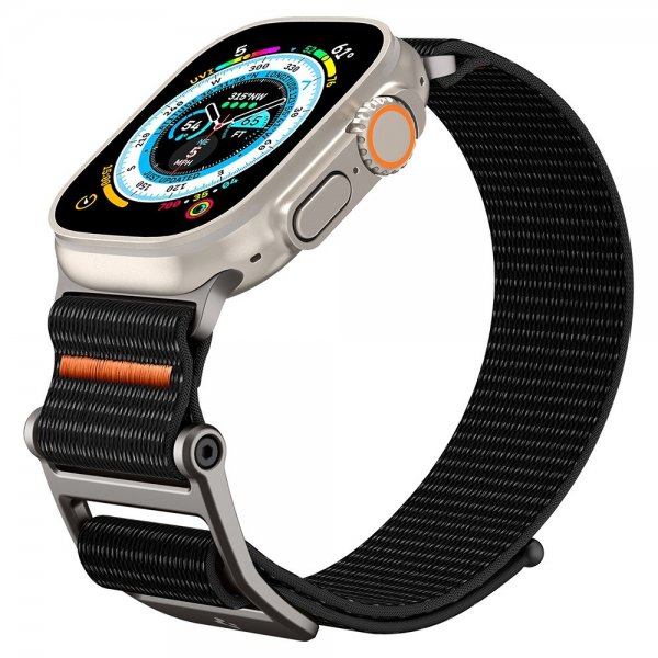 Apple Watch 44/45/46mm/Ultra 49mm Armband DuraPro Flex Svart
