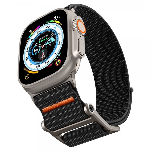 Apple Watch 44/45/46mm/Ultra 49mm Armband DuraPro Flex Svart