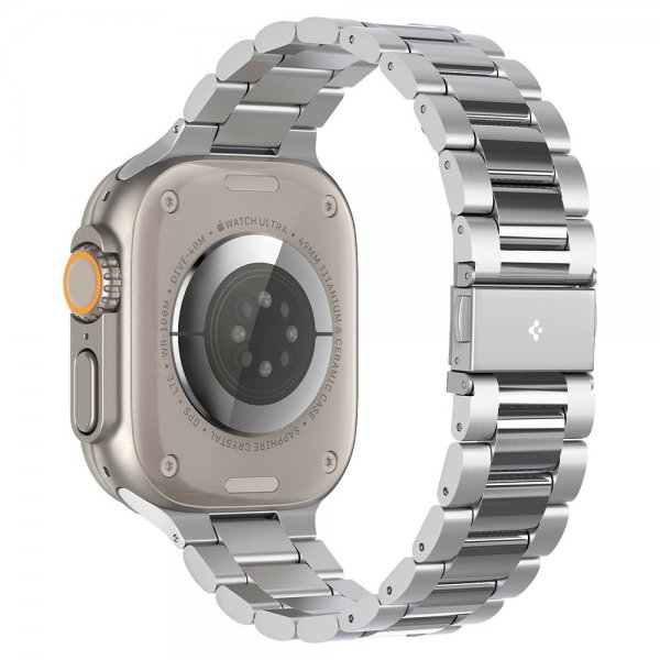 Apple Watch 44/45/46mm/Ultra 49mm Armband Modern Fit 316L Silver