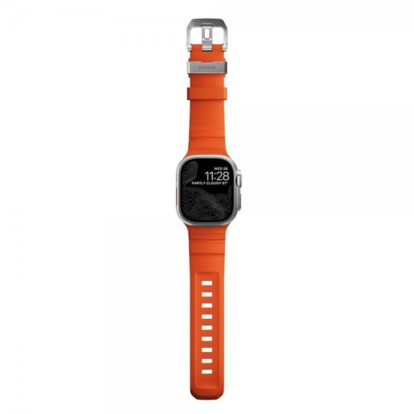 Apple Watch 44/45/46mm/Ultra 49mm Armband Rocky Point Natural Magma