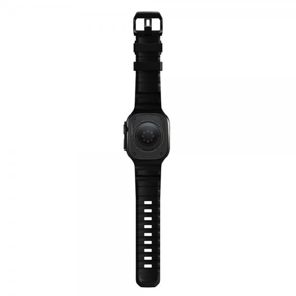 Apple Watch 44/45/46mm/Ultra 49mm Armband Rocky Point Svart Carbon Black