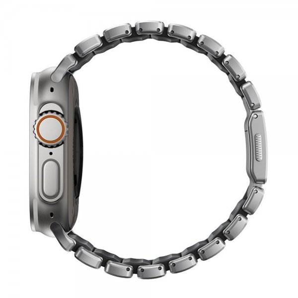 Apple Watch 44/45/46mm/Ultra 49mm Armband Stratos Band Natural Svart