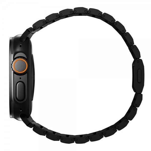 Apple Watch 44/45/46mm/Ultra 49mm Armband Titanium Band Svart
