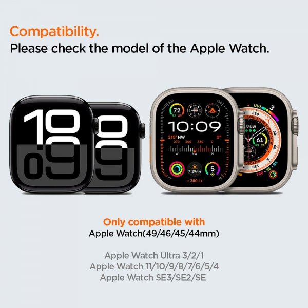 Apple Watch 44/45/46mm/Ultra 49mm Armband WBS2 Orange
