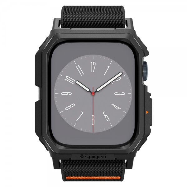 Apple Watch 45mm Armband och Skal Lite Fit Pro Matte Black