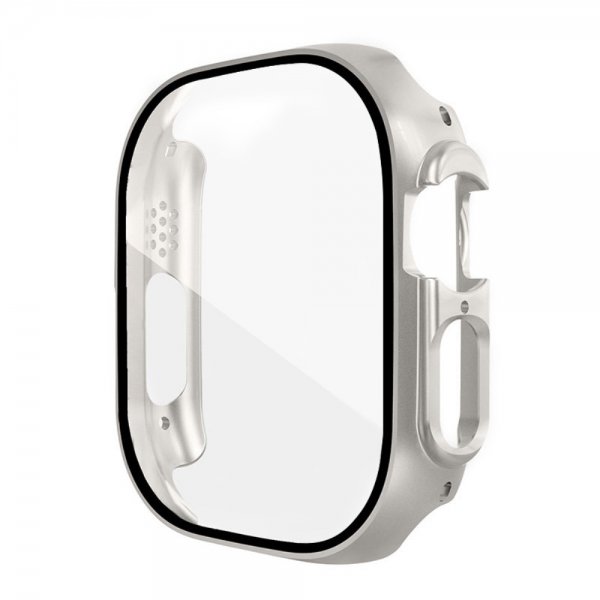 Apple Watch Ultra Skal med Inbyggt skärmskydd Silver