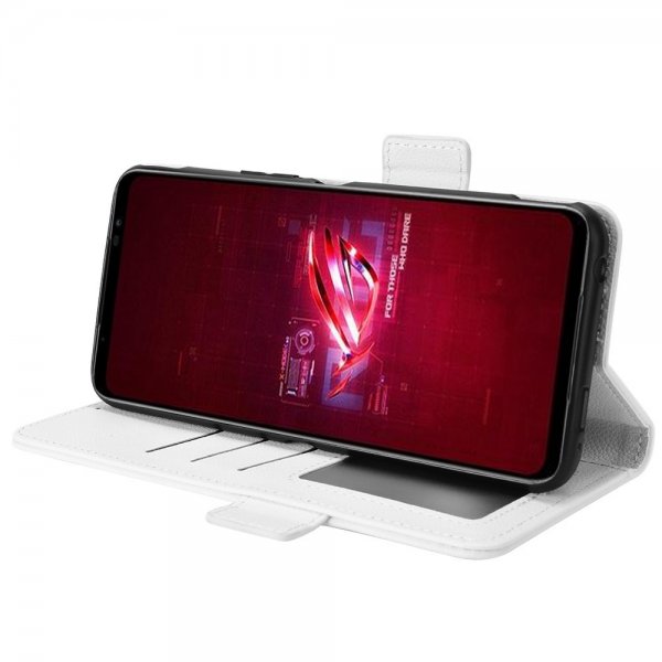 Asus ROG Phone 6/ROG Phone 6 Pro Fodral Litchi Vit