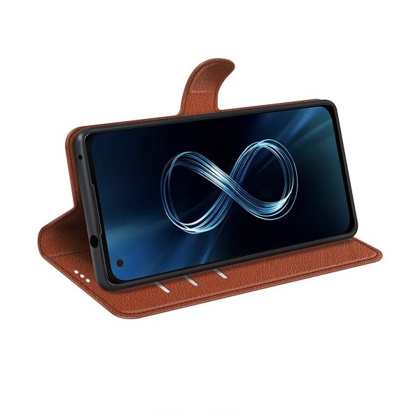 Asus Zenfone 8 Fodral med Stativ Brun