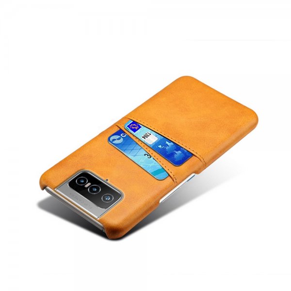 Asus Zenfone 8 Flip Skal Två Kortfack Orange
