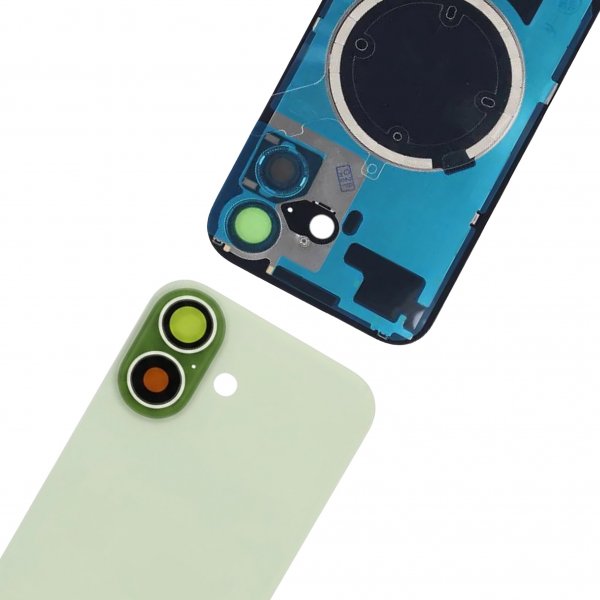 Baksida Glas med smådelar för iPhone 17 - Grön