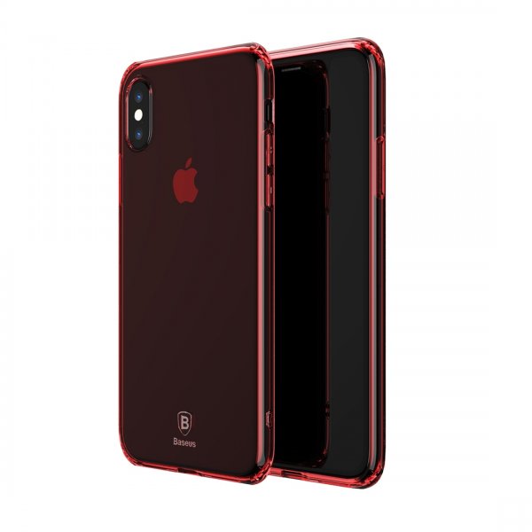 Simple Series Anti-fall TPU till Apple iPhone X/Xs Skal Röd