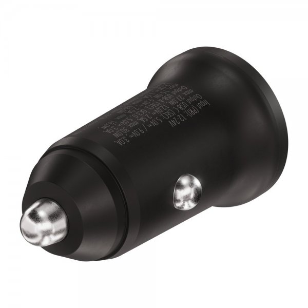 Billaddare 30W Dubbel USB-C/USB-A GaN Svart